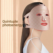 Load image into Gallery viewer, Women wearing - Fabhera™ LumiMask – flexible silicone LED light therapy mask for glowing skin