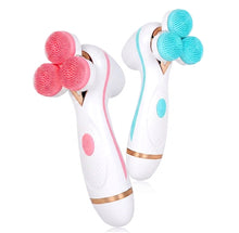 Load image into Gallery viewer, Pink and Aqua Color - Fabhera™ SonicGlow – deep pore facial cleansing device for all skin types