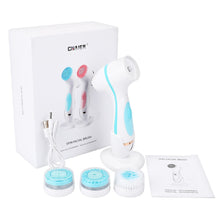 Load image into Gallery viewer, Aqua Color - Fabhera™ SonicGlow – deep pore facial cleansing device for all skin types with box and 3 brush heads