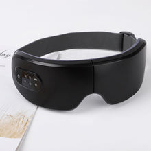 Load image into Gallery viewer, Black - Close up- Fabhera™ EyeRelax Pro – heated eye massager with Bluetooth and vibration therapy