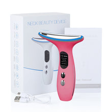 Load image into Gallery viewer, Pink - Fabhera™ NeckGlow – neck and jawline firming device with thermal vibration massage
