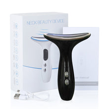 Load image into Gallery viewer, Black - Fabhera™ NeckGlow – neck and jawline firming device with thermal vibration massage
