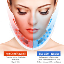 Load image into Gallery viewer, Red and blue light therapy - Fabhera™ VShape Contour Device – microcurrent face lifting and jawline sculpting tool
